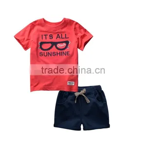 Wholesale Cool Fashion Sports Style Baby Boy Clothing Sets for Summer thumbnail-1