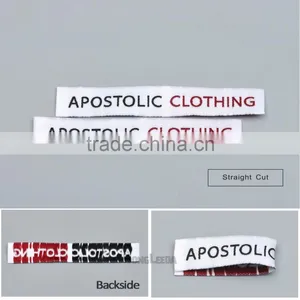 Customized Garment Shoe Labels/woven Labels/embroidered Tag Width Below 2.5cm WEF-001 thumbnail-2