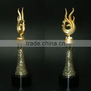 2017 New Design Gold Plated Chanticleer Trophy Business Gift thumbnail-4
