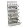 White Metal Merchandise Literature Books, Papers Magazine Display Rack Floor Standing thumbnail-1