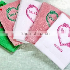 100% Cotton Wedding Embroidery Logo Gift Towel thumbnail-2
