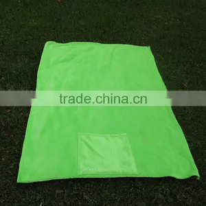 Promotion Gift Creative Idea 2 in 1 Pillow Blanket Embroidery Logo Coral Fleece Ultra Soft Travel Blanket Into Pillow thumbnail-3