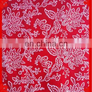 2015 Latest Italy Design Pattern Cotton Poplin Red Flower Wholesale Printed Shirting Fabric thumbnail-2