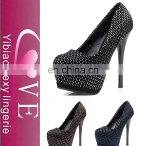 Top Quality Thick Waterproof Office Ladies Shoes Fashion High Heels thumbnail-1