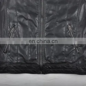 2015 Mens Handsome Last Design Leather Jacket thumbnail-5