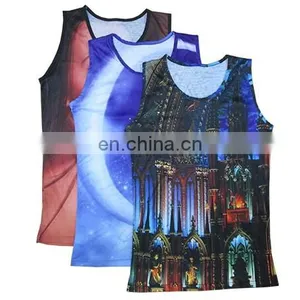 Sublimation Custom Burnout Tank Top Men , Burnout Tank Top Women thumbnail-1