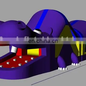 2014 Newest Design Inflatable Hippo Obstacle Course thumbnail-1