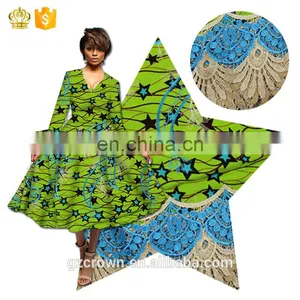 2017 Hot Sale New Design Exquisite African France Lace Wax Print Wax Cloth Embroidery Lace of H170112001 thumbnail-1