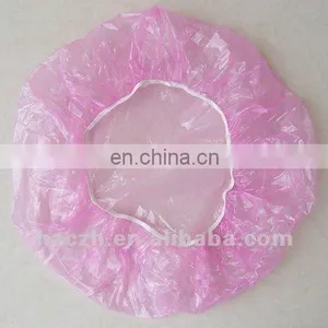 Disposable PE Shower Cap With Elastic thumbnail-1