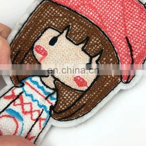 Chenille Patches for Clothing With Laser-cut Border Heat Seal Backing Excellent Quality thumbnail-5