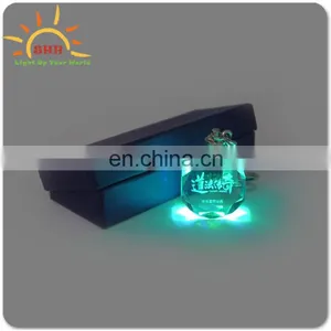 Hot Sales Best Flashing LED Keychain, Glass Transparent Multi Visual Effect thumbnail-1