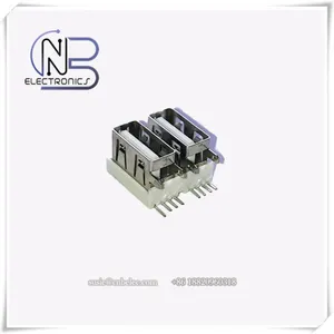 USB 2.0 Header Double Stack Connector, Right Angle Pac Mount Usb Connector thumbnail-5