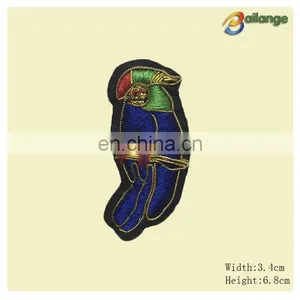 Unique Parrot Designs Metallic Embroidery Patch for Women Bags thumbnail-1