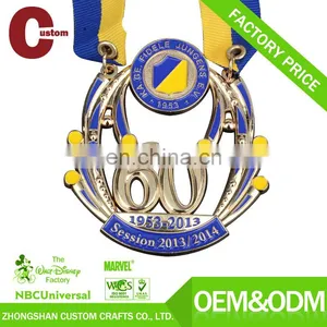 Promotional New Products Expert Factory Custom Ribbon Award Medal thumbnail-1