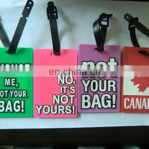 Customized Colorful PVC/rubber Luggage Tag thumbnail-1