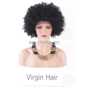 2017 New Fashion Lace Front Wigs Straight Full Lace Bob Wig Short Curly Wig for Black Women thumbnail-4