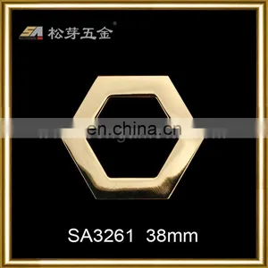 Nickle Free High Quality Zinc Alloy Metal Hexagon Eyelets for Leather Handbags Curtain thumbnail-1