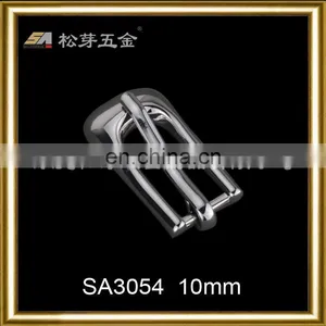 Song A Metal Silver Plated High Quality Metal Narrow Width Pin Buckle Filleted Corner thumbnail-2