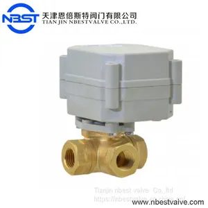 DN25 Low Pressure Horizontal Brass Motorized Ball Valve thumbnail-1