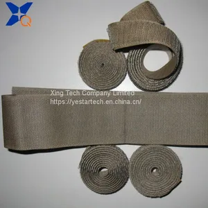 Pure Silver Plated Conductive Nylon Hook and Loop Tape Shielding Electromagnetic Wave Radiation 25mm Width-XTAA073 thumbnail-3