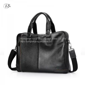 New Men's Casual Leather Men's Bag Business Briefcase thumbnail-4