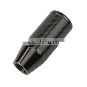 Carbon Fiber Aluminum Gear Shift Knob Manual Transmission Fit for Honda Civic Black thumbnail-3