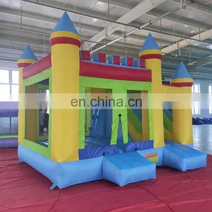 Oxford Cloth Kids Mini Bounce House Inflatable Bouncer Castle With Slide thumbnail-1