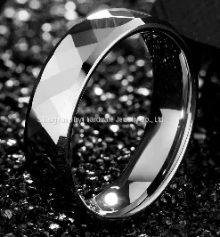 Faceted Tungsten Gold Ring thumbnail-2