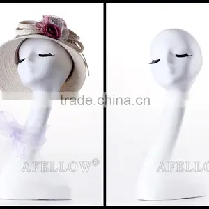 Fashion Female Women Head Plastic White Long Neck Head Mannequin H1065 thumbnail-2