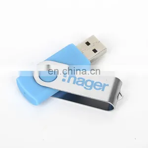 Factory Hot Selling Swivel u Disk Customized Logo Plastic Pendrive 16g 32gb Twister USB Flash Drive thumbnail-5