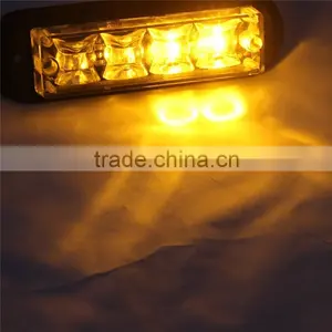 Amber Led Strobe Lights 12V 3LEDS Clear Surface thumbnail-3