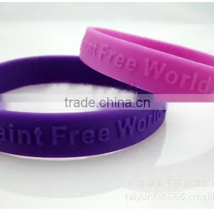 Huizhou City Factory Silicon Bracelets, Promotional Silicon Wristbands,magnetic Bracelet for Unisex thumbnail-4