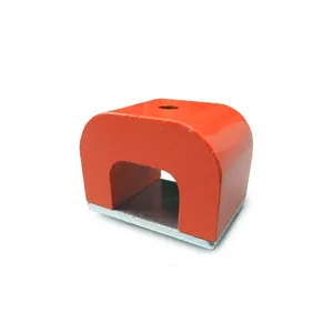 Custom Cast Rectangular AlNiCo Magnet With Two Holes thumbnail-4