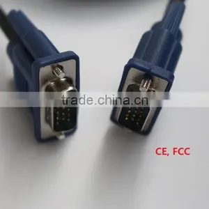 3m Nickel Plated HD15 Pin 3+5 Male to Male Super Monitor Vga Cable thumbnail-2