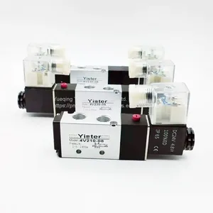 1/4 Inch 3 Way 220V Normally Closed Direct Acting Pneumatic Solenoid Valve thumbnail-4