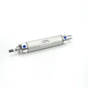 Double Acting MBL Series Aluminum Barrel Mini Round Body Air Pneumatic Cylinders thumbnail-1