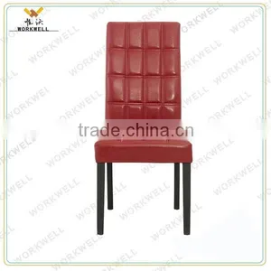 WorkWell GOOD pu High Quality Dining Chair With Rubber Wood Legs Kw-D4103 thumbnail-1