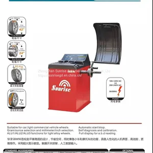 SUNRISE SBM96 Semi-automatic Wheel Balancing Machine With Protect Cover thumbnail-1