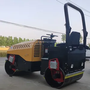 Changchai 390 Three-cylinder Power Full Hydraulic 2-drum Vibratory Road Roller Hydraulic Double-drive Asphalt Compactor thumbnail-1
