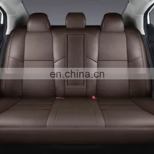 New Design Amazon Hot Sale Red Deluxe Version Intermediate True Genuine Luxury Leather Car Set Covers Cushion and Pillow thumbnail-1