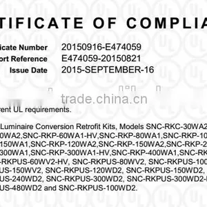 SNC UL CUL LUMILEDS LED Retrofit Kit 480W Replace 1000W Metal Halide thumbnail-4