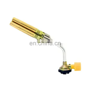 Pistola de llama de tres tubos, soplete de gas, soplete de soldadura fuerte thumbnail-1