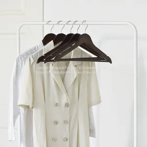Promotion Wholesale Wooden Clothes Hangers With Bar Vintage Suit Hanger thumbnail-1