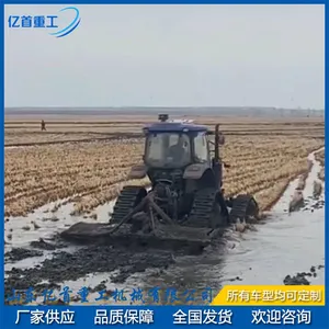 Tractor Modification With Triangular Track Wheels for Smooth Anti Slip on Muddy Ground thumbnail-1