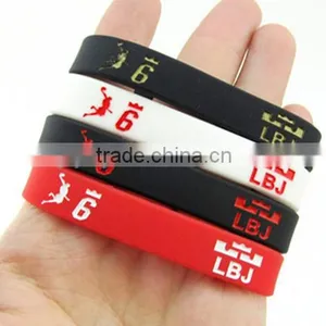 High Quality Logo Design Silicone Bracelet Wirst Band thumbnail-2