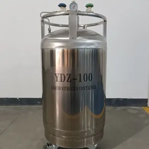 Laboratory Stainless Steel Liquid Nitrogen Tank Self Pressurization Tank YDZ-100 Price Discount thumbnail-4