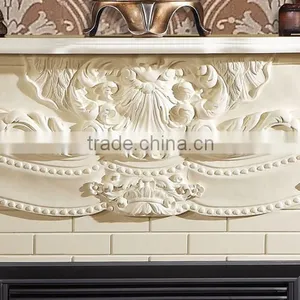Western Stye Indoor Wite Marble Fireplaces thumbnail-2