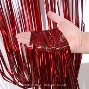 Wholesale Metallic Foil Curtains - 2/3 Pack, 3.2x8.2ft Sparkle Backdrops for Party Distributors thumbnail-4
