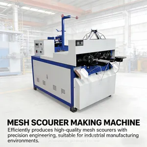 2 Heads High Speed Mesh Steel Wool Ball Production Equipment thumbnail-1