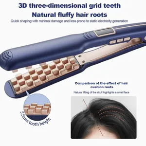 Factory Direct Sales of Fluffy Corn Whisker Grid Curling Iron/tin Foil Hot Pad Hair Root Tool/hair Permer（Wechat:13510231336） thumbnail-5
